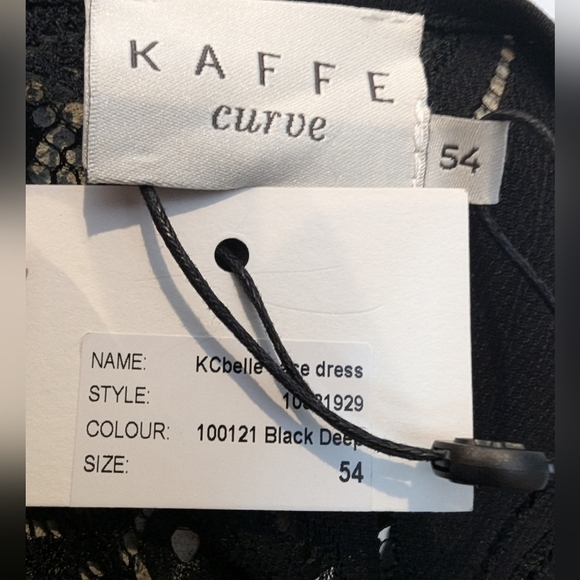 Black Lace Mini Dress 3/4:Sleeve size 24 EU 54 - Picture 15 of 17